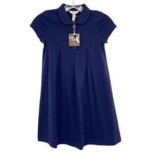 Matilda Jane Navy Blue Girl’s Collared Shirt Dress New